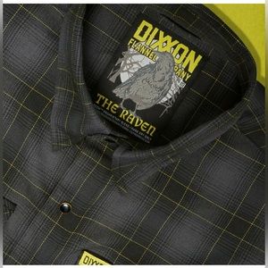 DIXXON “The Raven” flannel NWOT Men’s Large